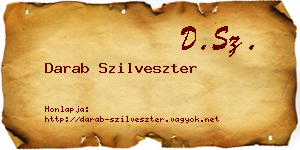 Darab Szilveszter névjegykártya